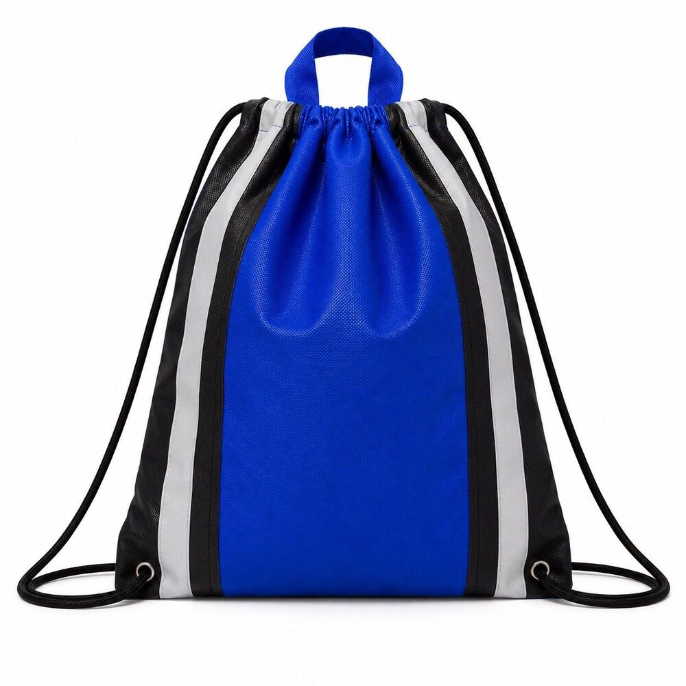 (9) Blue Drawstring Reflector Bags
